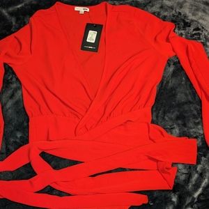 Fashion Nova wrap crop top